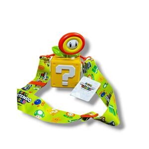 Universal Studios Fire Flower Sipper Super Nintendo World Question Mark Box